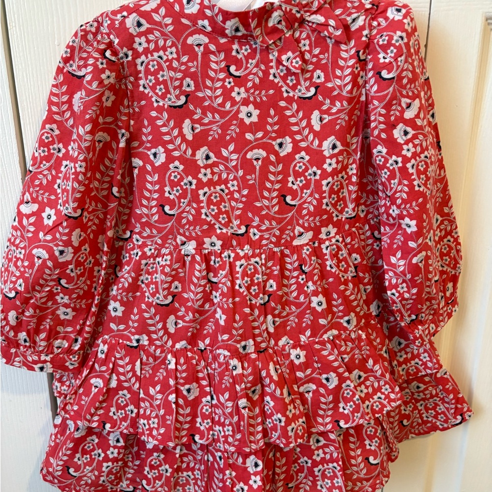 Janie and Jack Red Floral Dress